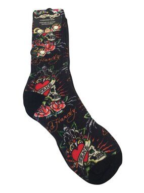 ED HARDY Men's Cushioned Crew Socks OSFM Set of 2